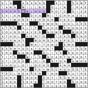 Merl Reagle crossword solution, 10 26 14 "Horrors!"