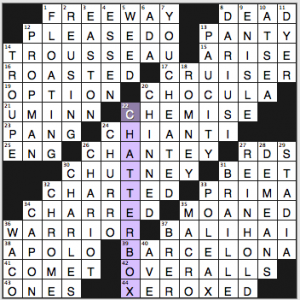 NY Times crossword solution, 10 10 14, no. 1010