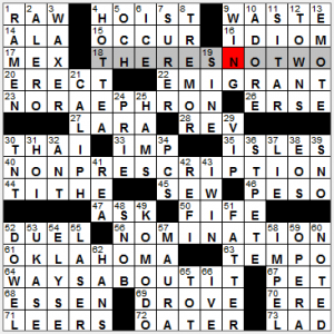 NY Times crossword solution, 11 19 14, no. 1119