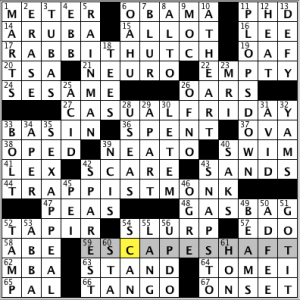 CrosSynergy/Washington Post crossword solution, 11.25.14: "Familiar Detectives"