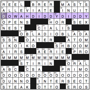 NY Times crossword solution, 11 5 14, no. 1105