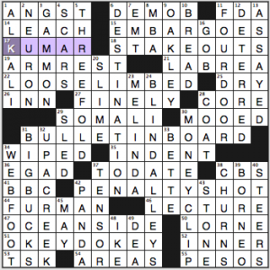 NY Times crossword solution, 11 7 14, no. 1107