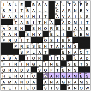 NY Times crossword solution, 11 26 14, no. 1126