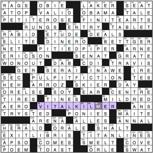 LA Times Sunday crossword solution, 11 9 14 "Make It Count"
