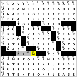 CrosSynergy Sunday Challenge crossword solution, 11.16.14