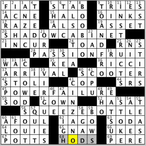 CrosSynergy/Washington Post crossword solution, 11.20.14: "Play Time"