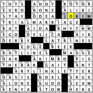 CrosSynergy/Washington Post crossword solution, 11.24.14: "Trail Mix"