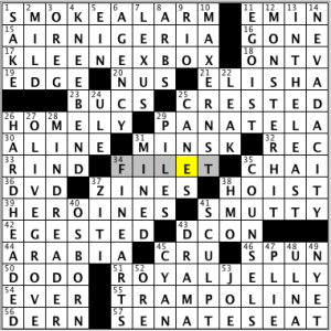 Los Angeles Times crossword solution, 11.15.14.
