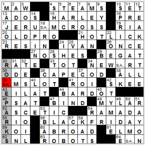 NY Times crossword solution, 11 28 14, no. 1128