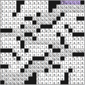 Merl Reagle crossword solution, 12 7 14 "Shades of John D. MacDonald"