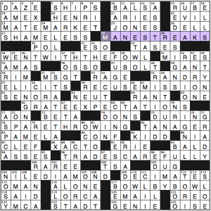 LA Times Sunday crossword solution, 12 9 14, "Double Shift"