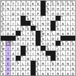 NY Times crossword solution, 12 13 14
