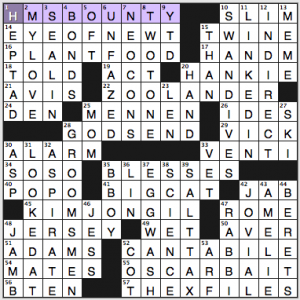 NY Times crossword solution, 12 6 14, no. 1206