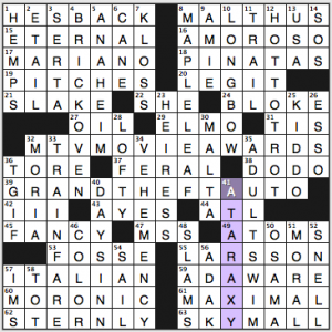 NY Times crossword solution, 12 27 14, no. 1227
