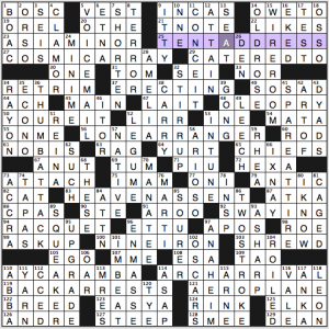 LA Times Sunday crossword solution, 12 21 14 "It's a Start"