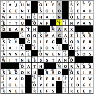 CrosSynergy/Washington Post crossword solution, 12.13.14: "Do You See What I See?"