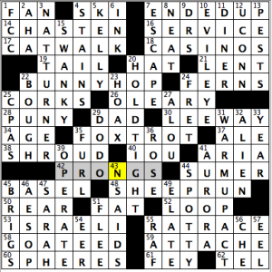 CrosSynergy/Washington Post crossword solution, 12.24.14: "Pick Up the Pace"