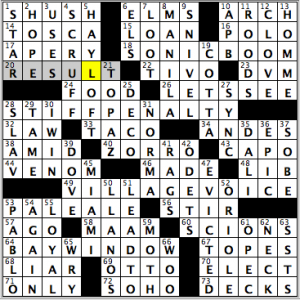 CrosSynergy/Washington Post crossword solution, 12.26.14: "Boxing Day"