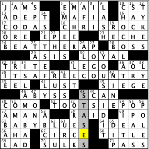CrosSynergy/Washington Post crossword solution, 12.10.14: "Listen to This!"
