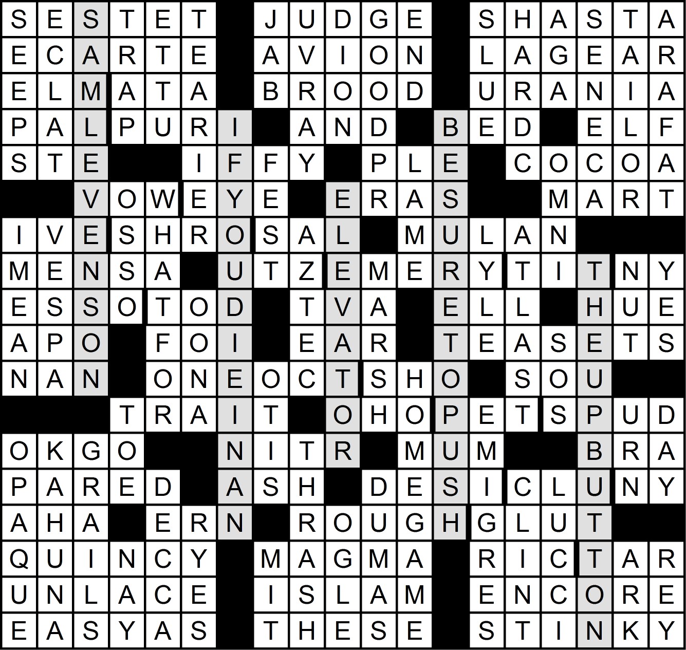 claudius to hamlet crossword clue