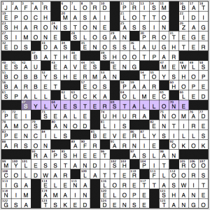 NY Times crossword solution, 1 11 15 "Personal Statements"