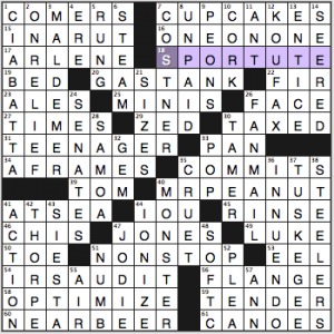 Newsday crossword solution, 1 31 15 "Saturday Stumper"