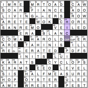 NY Times crossword solution, 1 8 15, no. 0108