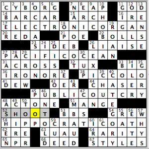 CrosSynergy/Washington Post crossword solution, 01.05.15: "Parting Company"