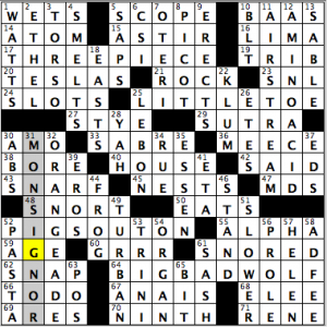 CrosSynergy/Washington Post crossword solution, 01.07.15: "Coming to Blows"