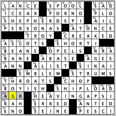 CrosSynergy/Washington Post crossword solution, 01.10.15: "It's Greek to Me"
