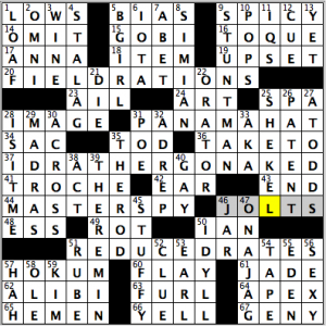 CrosSynergy/Washington Post crossword solution, 01.23.15: "Minced Oath"