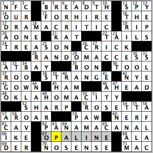 CrosSynergy/Washington Post crossword solution, 01.31.15: "Hey buddy, in here..."