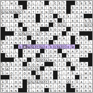 NY Times crossword solution, 2 8 15 "Multifaceted"