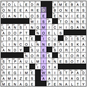 NY Times crossword solution, 2 25 15, no 0225
