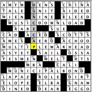 CrosSynergy/Washington Post crossword solution, 02.03.15: "Stuck in the Mud"