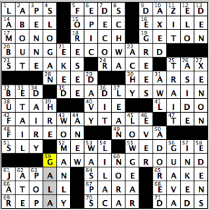 CrosSynergy/Washington Post crossword solution, 02.09.15: "Washington Insiders"