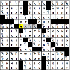 CrosSynergy/Washington Post crossword solution, 02.24.15: "Departure Time"