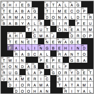 NY Times crossword solution, 3 5 15, no 0305