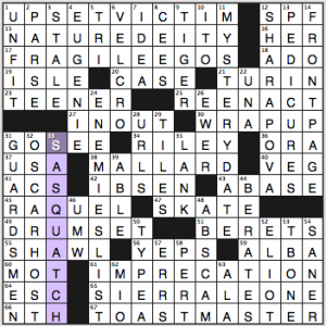 Newsday crossword solution, 3 7 15, "Saturday Stumper"