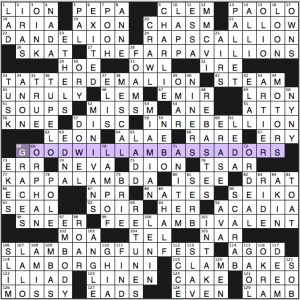 Merl Reagle crossword solution, 3 8 15, "The Sides of March"