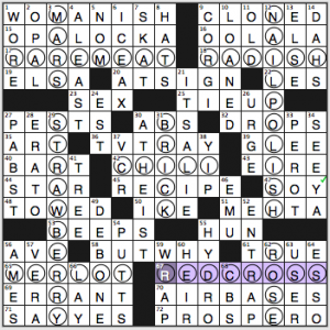 NY Times crossword solution, 3 11 15, no. 0311