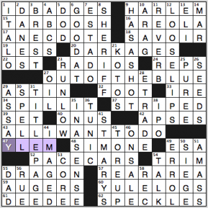 NY Times crossword solution, 3 13 15, no 0313