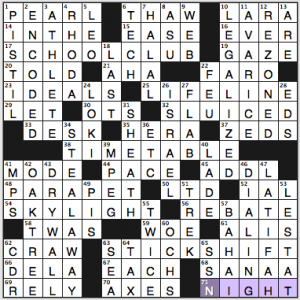 NY Times crossword solution, 3 24 15, no. 0324