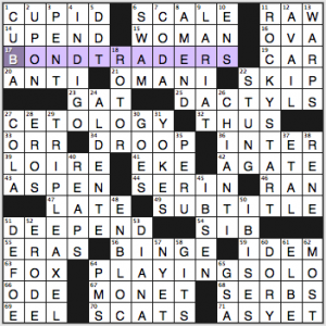 NY Times crossword solution, 3 4 15, no. 0304