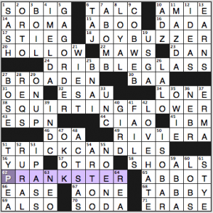NY Times crossword solution, 4 1 15, no 0401