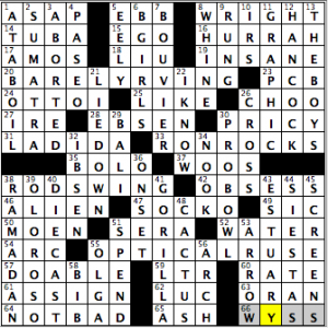 CrosSynergy/Washington Post crossword solution, 03.06.15: "MOtoR Pool"