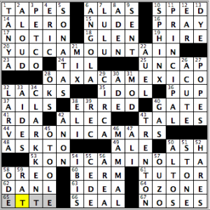 CrosSynergy/Washington Post crossword solution, 03.09.15: "Cambridge"