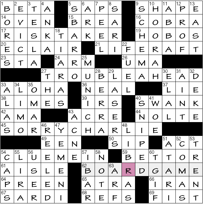 Sunday, March 15, 2015  Diary of a Crossword Fiend