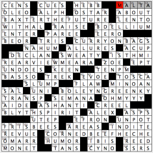Emily Cox and Henry Rathvon's 4.26.15 CRooked Crossword, "Ann(e)-agrams"