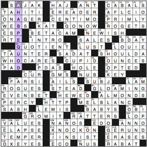 NY Times crossword solution, 4 5 15, "The Captain Goes Down With The Ship"